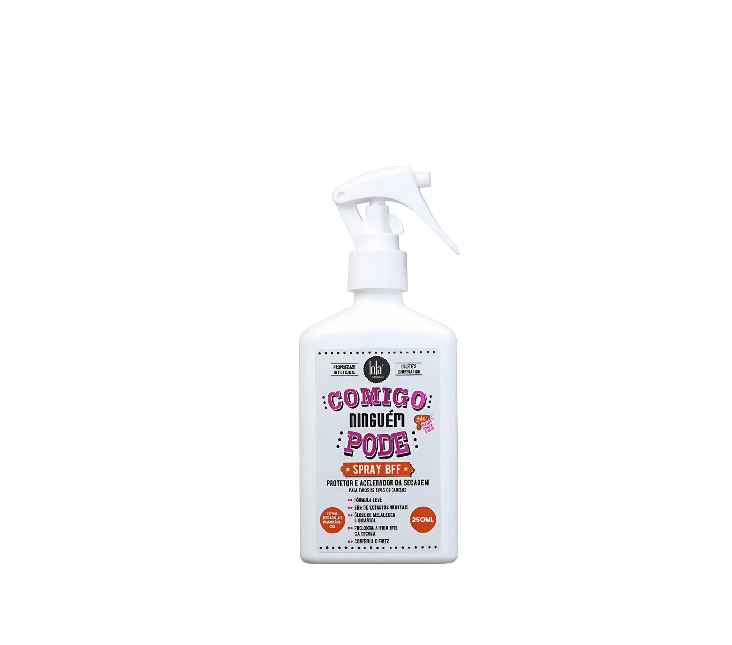 SPRAY PROTETOR E ACELERADOR DE SECADO COMIGO NINGUEM PODE 250ML - LOLA COSMETICS