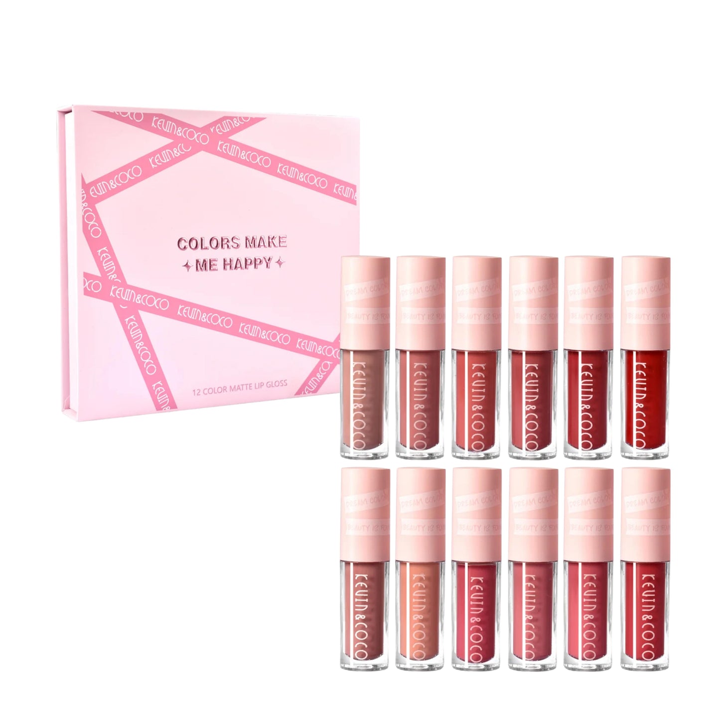 LIP GLOSS 12 CORES MATTE - KEVIN & COCO