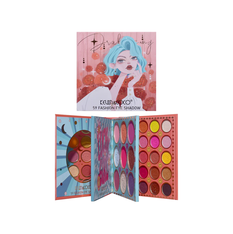 PALETA DE SOMBRAS 59 CORES - KEVIN & COCO