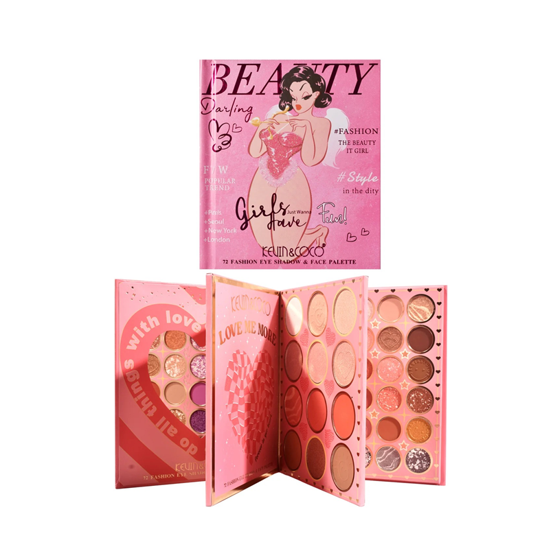 PALETA FACIAL 72 CORES - KEVIN & COCO