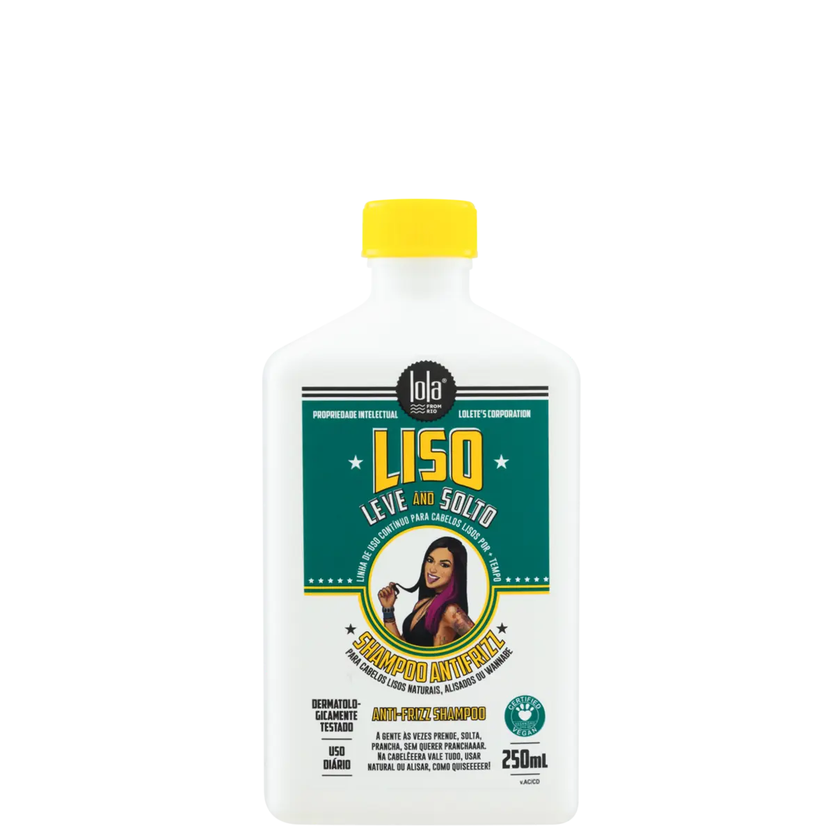 SHAMPO ANTIFRIZZ LISO LEVE E SOLTO 250ML - LOLA COSMETICS