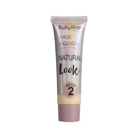 BASE LIQUIDA NATURAL LOOK BEGE 2 - RUBY ROSE