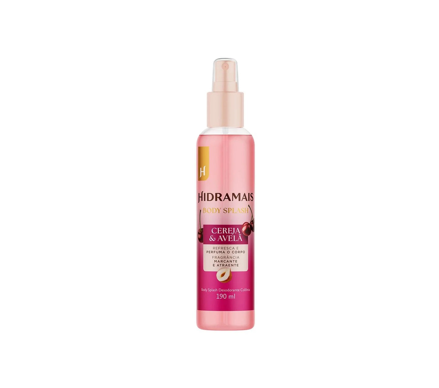 BODY SPLASH CEREJA E AVELA 190ML - HIDRAMAIS