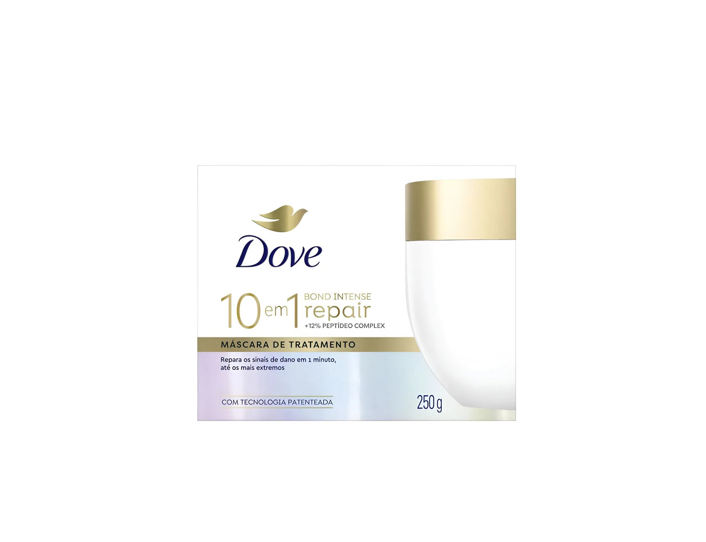 MASCARA DE TRATAMENTO 10 EM 1 BOND INTENSE REPAIR 250G - DOVE