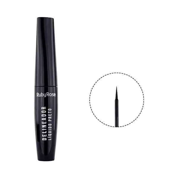 DELINEADOR LIQUIDO PRETO - RUBY ROSE