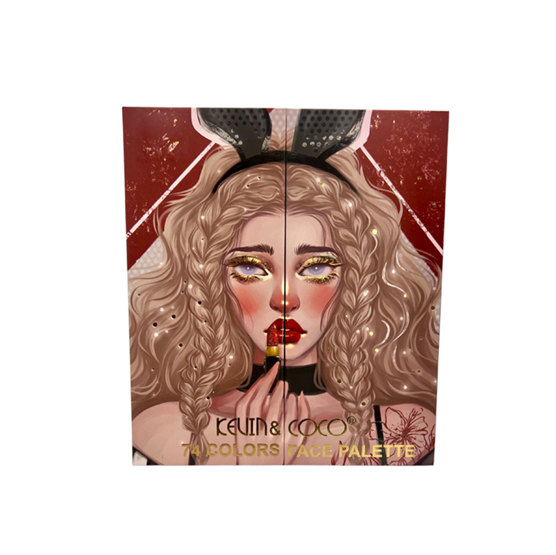 PALETA FACIAL 74 CORES - KEVIN & COCO