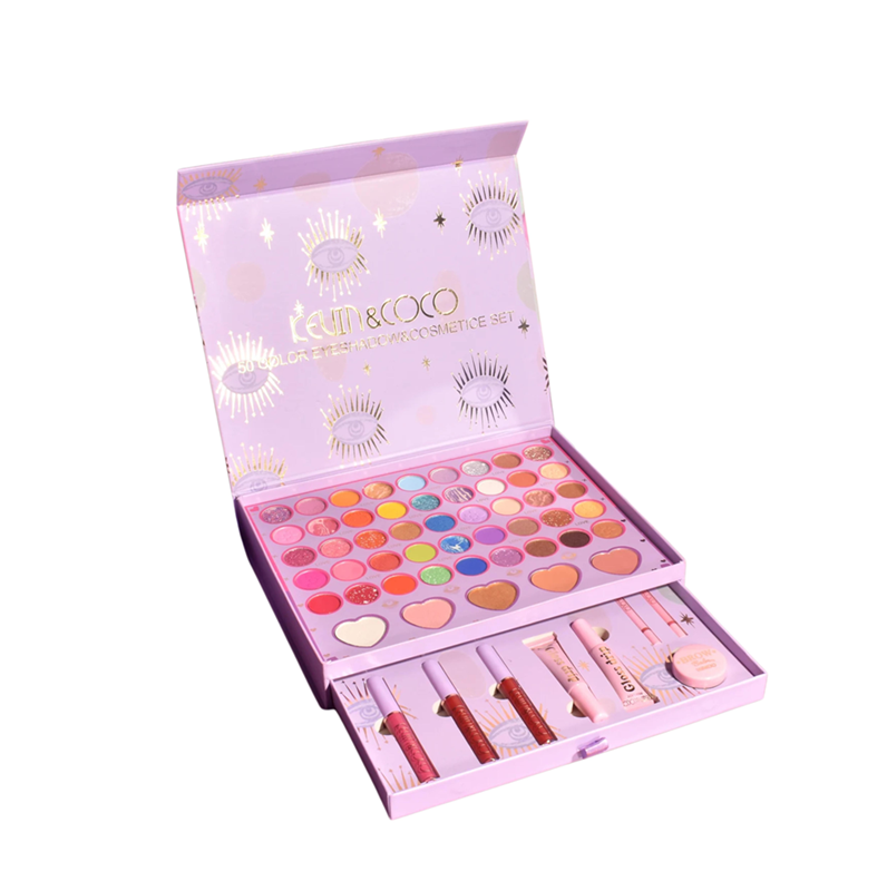 PALETA FACIAL 50 CORES - KEVIN & COCO