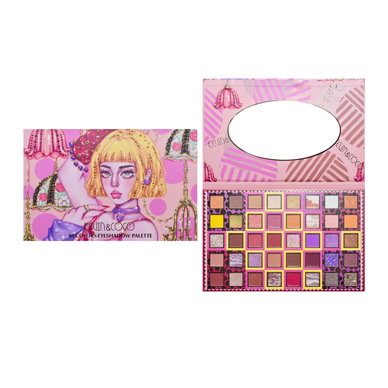 PALETA DE SOMBRAS 40 CORES - KEVIN & COCO