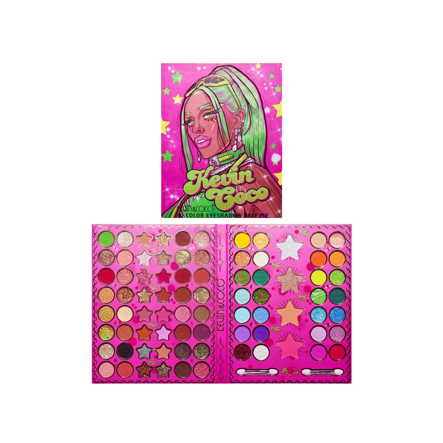 PALETA FACIAL 80 CORES - KEVIN & COCO