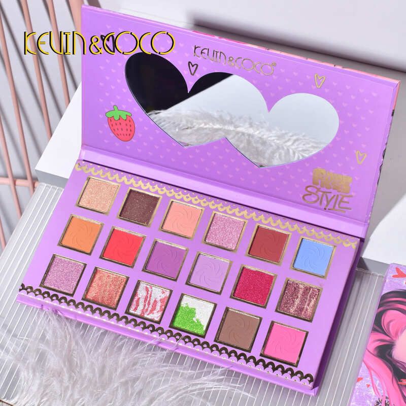 PALETA DE SOMBRAS 18 CORES - KEVIN & COCO