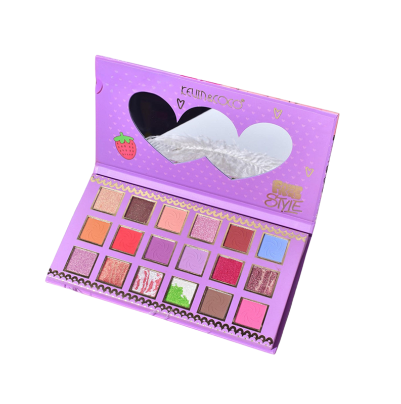 PALETA DE SOMBRAS 18 CORES - KEVIN & COCO