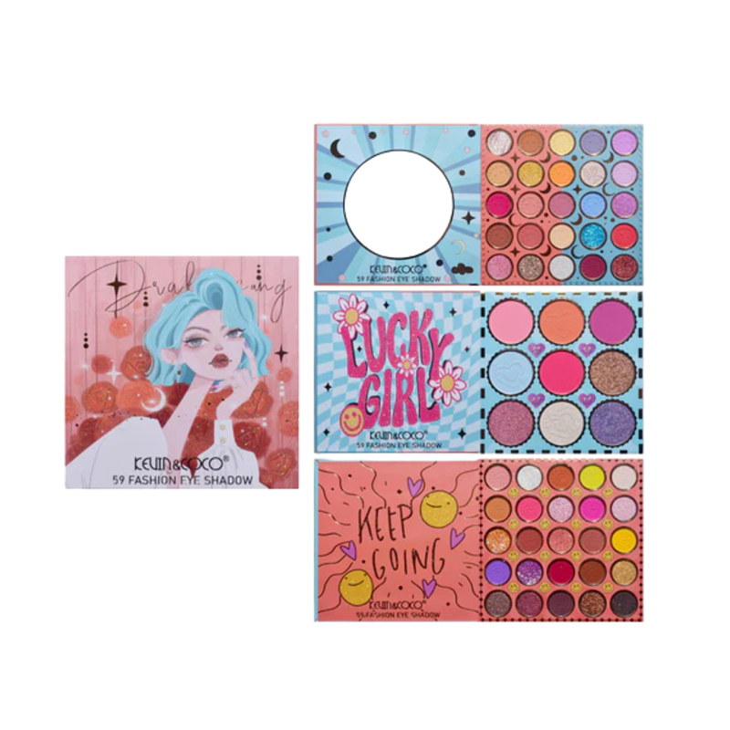 PALETA DE SOMBRAS 59 CORES - KEVIN & COCO