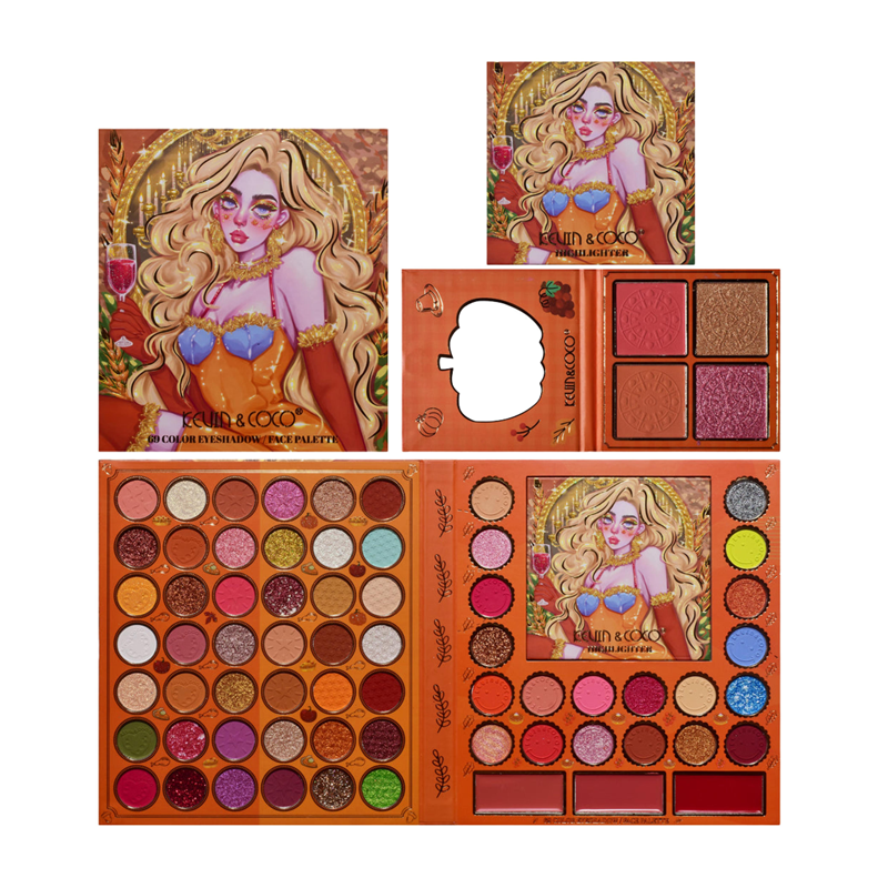 PALETA FACIAL 69 CORES - KEVIN & COCO