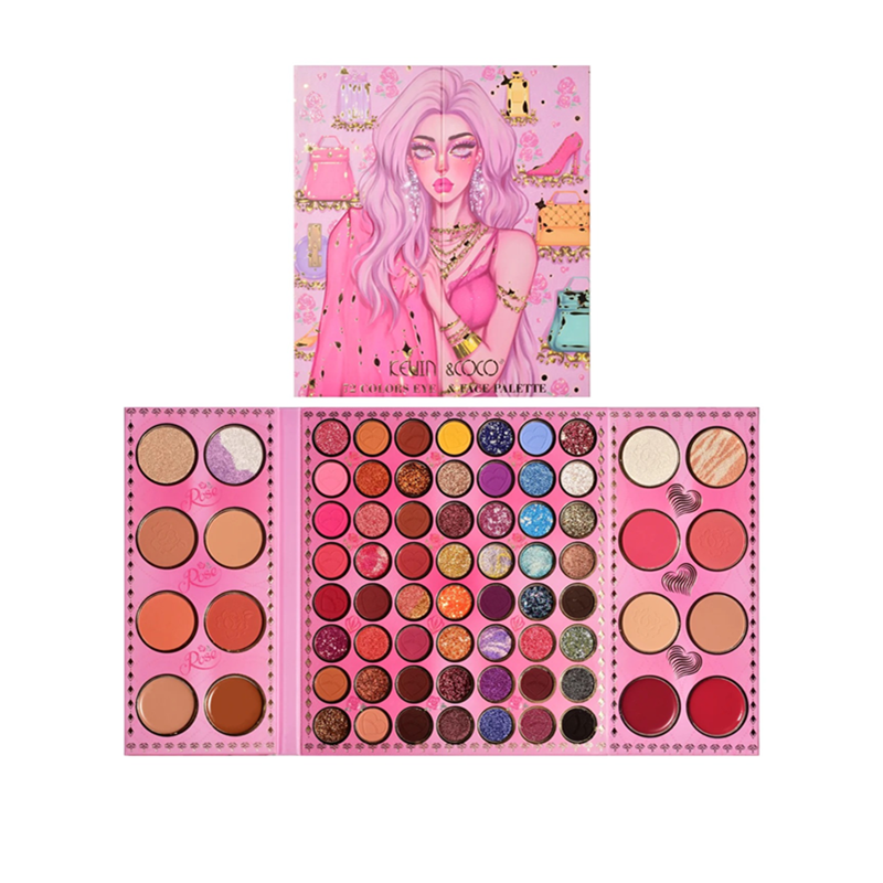 PALETA FACIAL 72 CORES - KEVIN & COCO