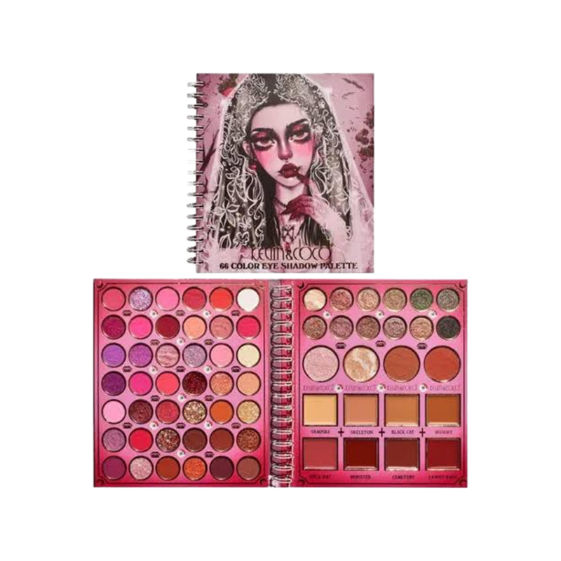 PALETA FACIAL 66 CORES - KEVIN & COCO