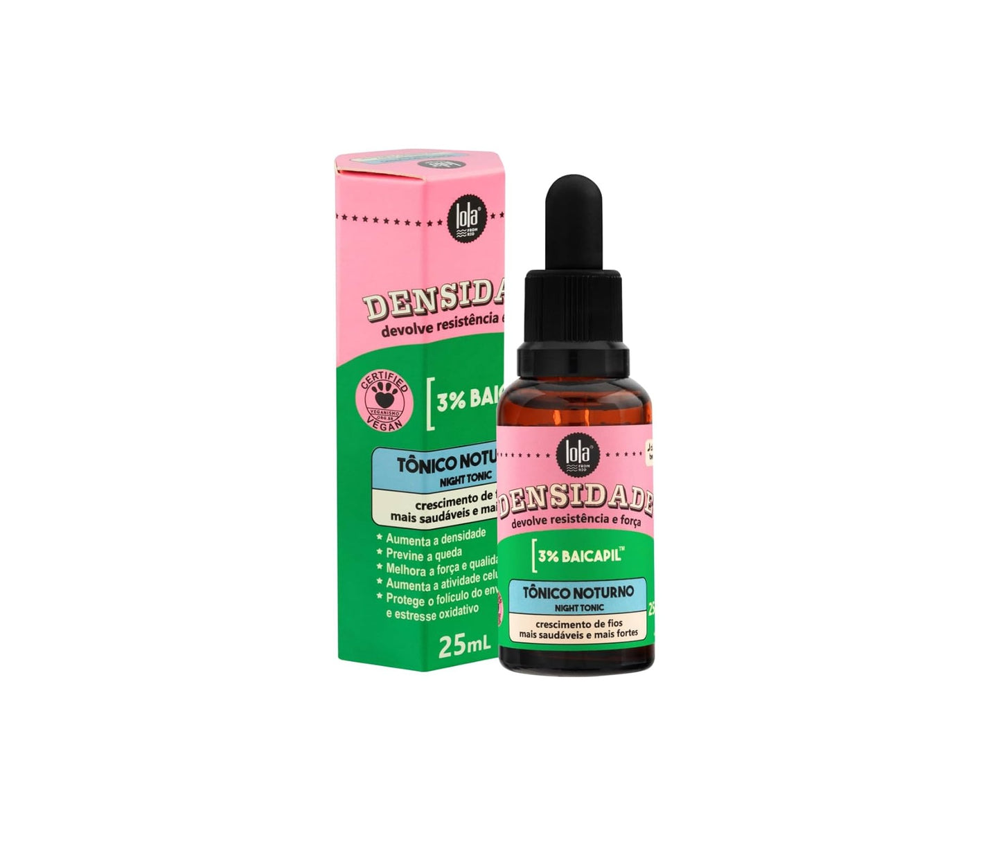 TONICO NOTURNO DENSIDADE 25ML - LOLA COSMETICS