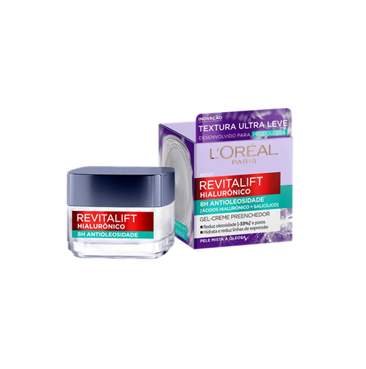 GEL CREME PREENCHEDOR ANTIOLEOSIDADE REVITALIFT HIALURONICO 49G - LOREAL