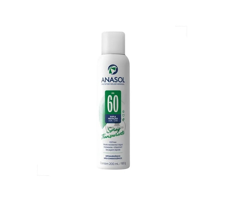PROTETOR SOLAR SPRAY TRANSP FPS60 200ML - ANASOL