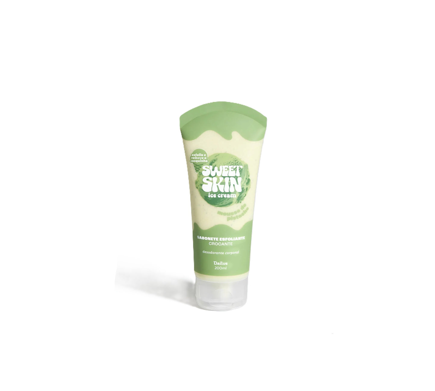 SABONETE ESFOLIANTE MOUSSE DE PISTACHE SWEET SKIN 200ML - DAILUS