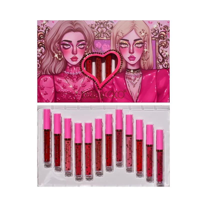 12 COLOR LIP GLOSS - KEVIN & COCO