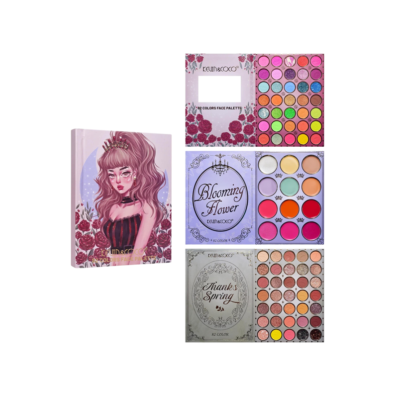 PALETA FACIAL 82 CORES - KEVIN & COCO