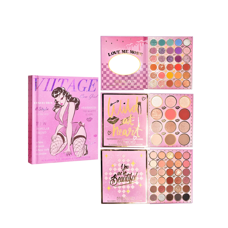 PALETA FACIAL 72 CORES - KEVIN & COCO