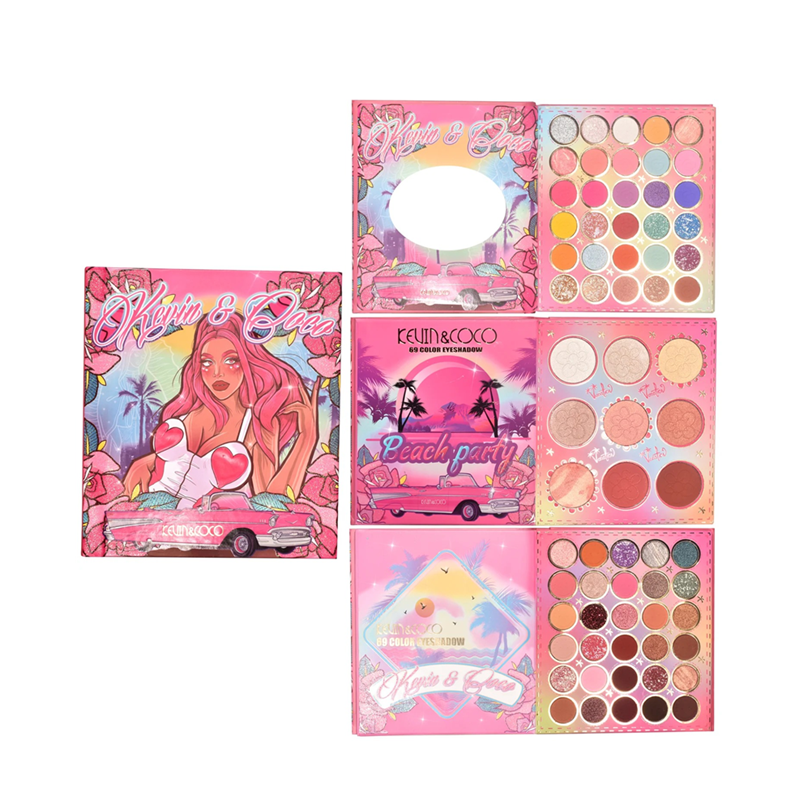 PALETA FACIAL 69 CORES - KEVIN & COCO