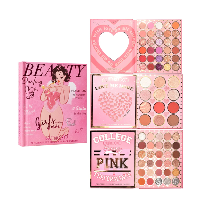 PALETA FACIAL 72 CORES - KEVIN & COCO