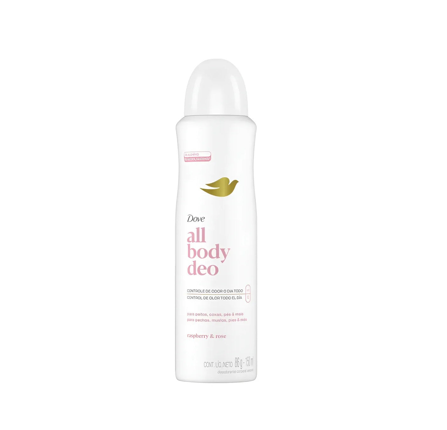 DESODORANTE AEROSOL ALL BODY RASPBERRY & ROSE 150ML - DOVE