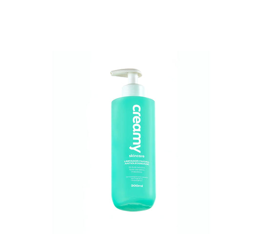 LIMPADOR FACIAL ANTIOLEOSIDADE 300ML - CREAMY
