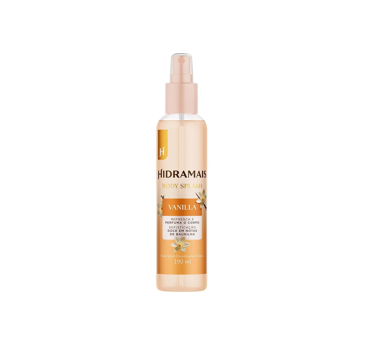 BODY SPLASH VANILLA 190ML - HIDRAMAIS