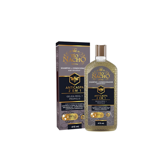SHAMPOO 2 EM 1 ANTICASPA 415ML - TIO NACHO
