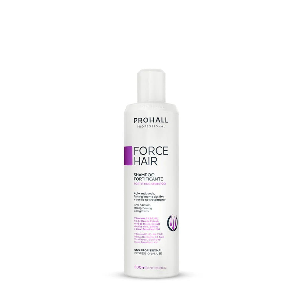 SHAMPOO DE CRESCIMENTO FORTIFICANTE FORCE HAIR 500ML - PROHALL