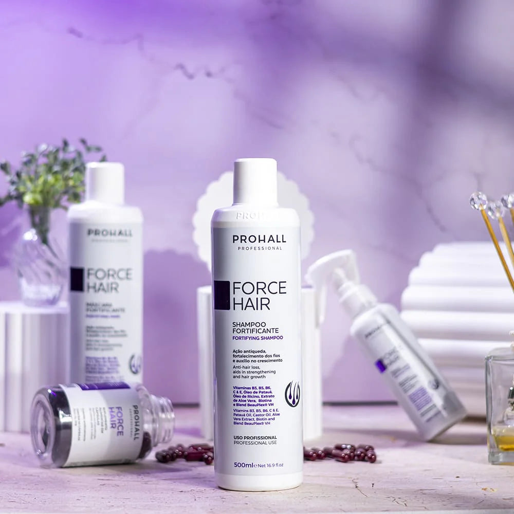 SHAMPOO DE CRESCIMENTO FORTIFICANTE FORCE HAIR 500ML - PROHALL
