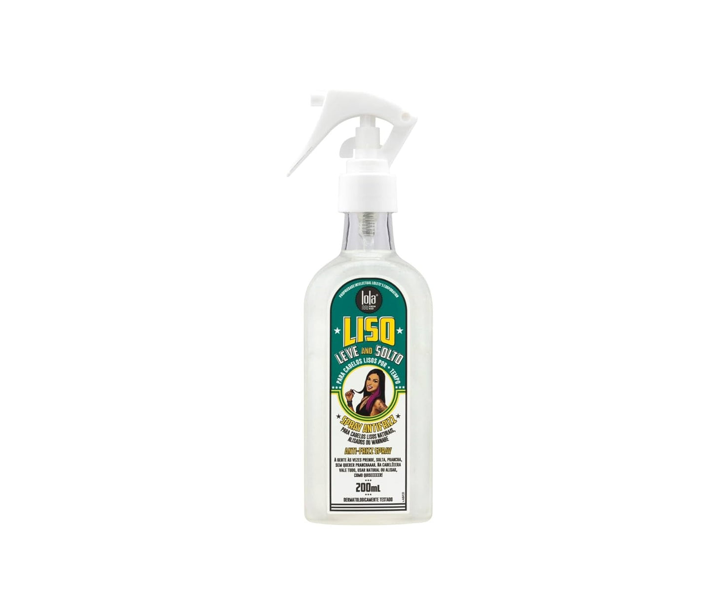 SPRAY ANTIFRIZZ LISO LEVE E SOLTO 200ML - LOLA COSMETICS