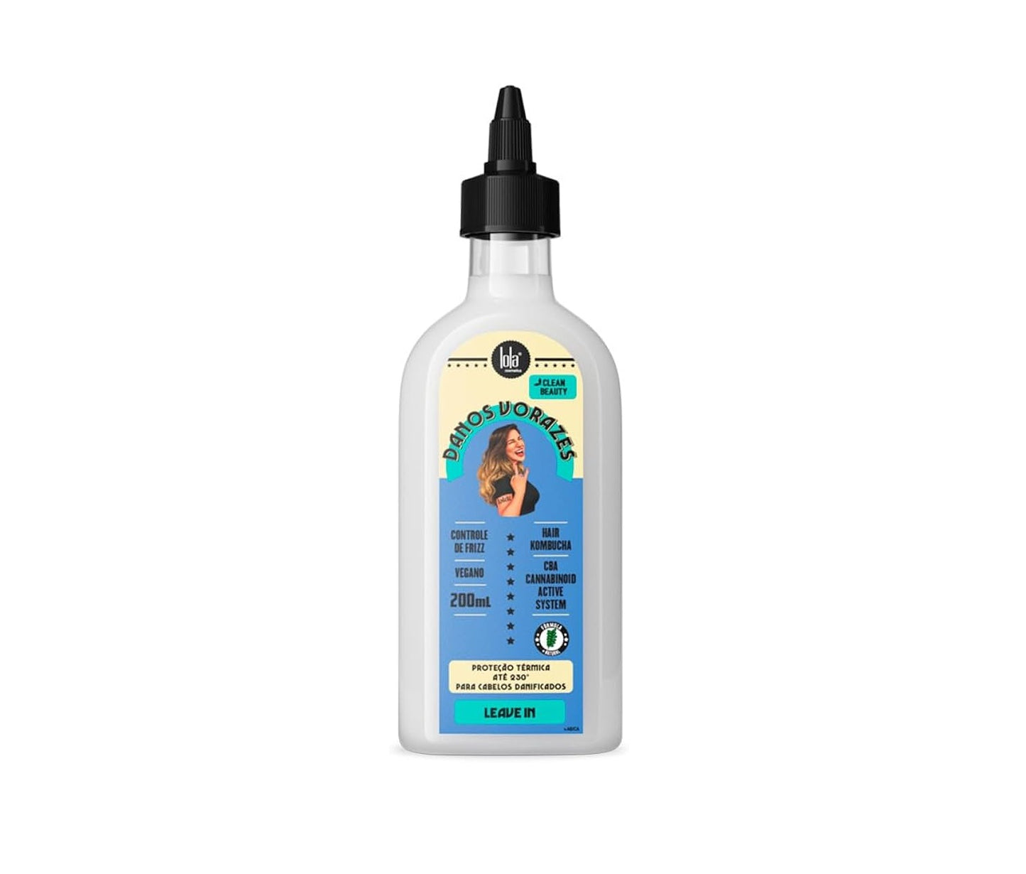 LEAVE IN ANTIFRIZZ E PROTETOR TERMICO DANOS VORAZES 200ML - LOLA COSMETICS