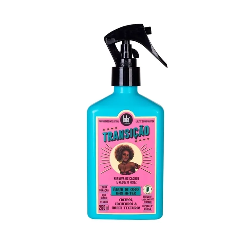 SPRAY TRANSIÇÃO AGUA DE COCO DAY AFTER 250ML - LOLA COSMETICS