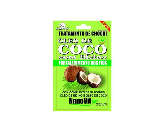 TRATAMENTO DE CHOQUE OLEO DE COCO - NANOVIT