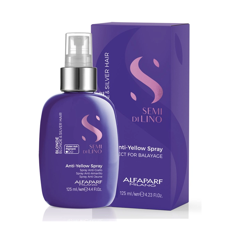 ((*)) SPRAY ANTIAMARELAMENTO SEMI DI LINO BLONDE ANTI-YELLOW 125ML - ALFAPARF