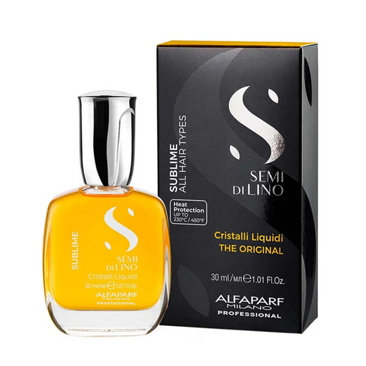 OLEO CAPILAR CONDICIONANTE SEMI DI LINO CRISTALLI LIQUIDI 30ML - ALFAPARF