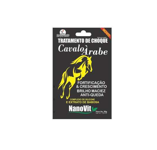 TRATAMENTO DE CHOQUE CAVALO ARABE - CAPIM LIMAO