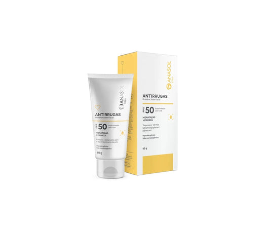 PROTETOR SOLAR FACIAL ANTIRRUGAS FPS 50 - ANASOL