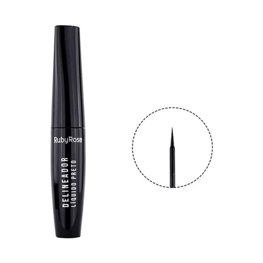 DELINEADOR LIQUIDO PRETO - RUBY ROSE