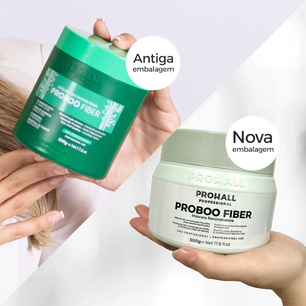 MASCARA RECONSTRUÇÃO INTENSIVA PROBOO FIBER 500GR - PROHALL
