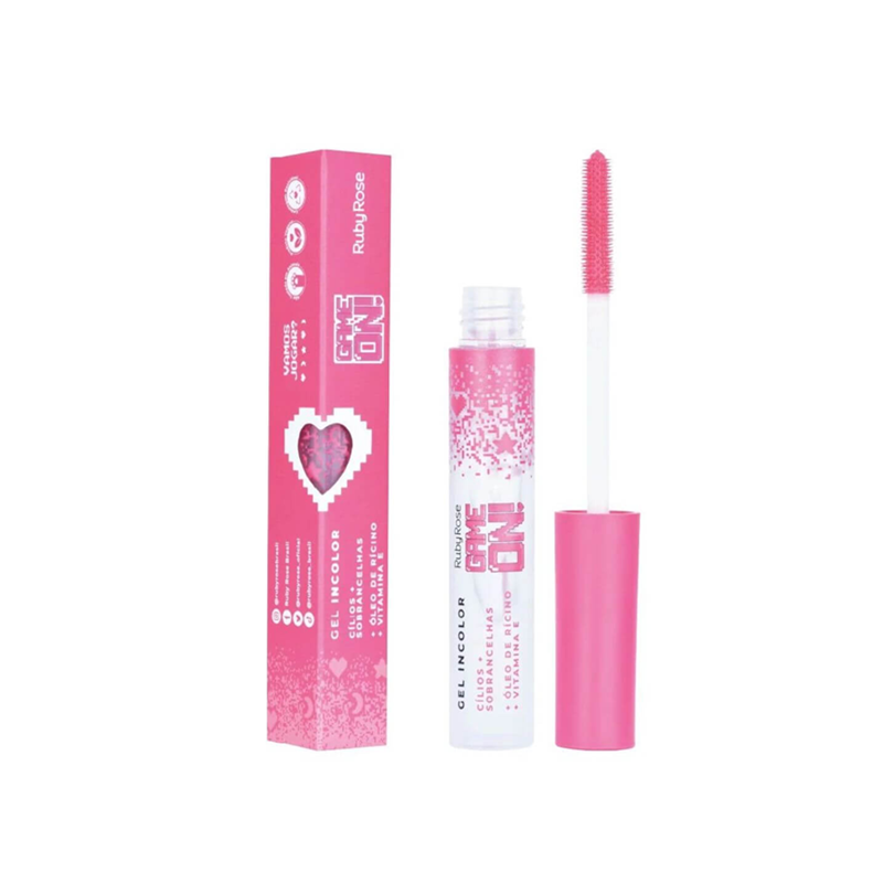 GEL INCOLOR CILIOS + SOBRANCELHAS - GAME ON - RUBY ROSE