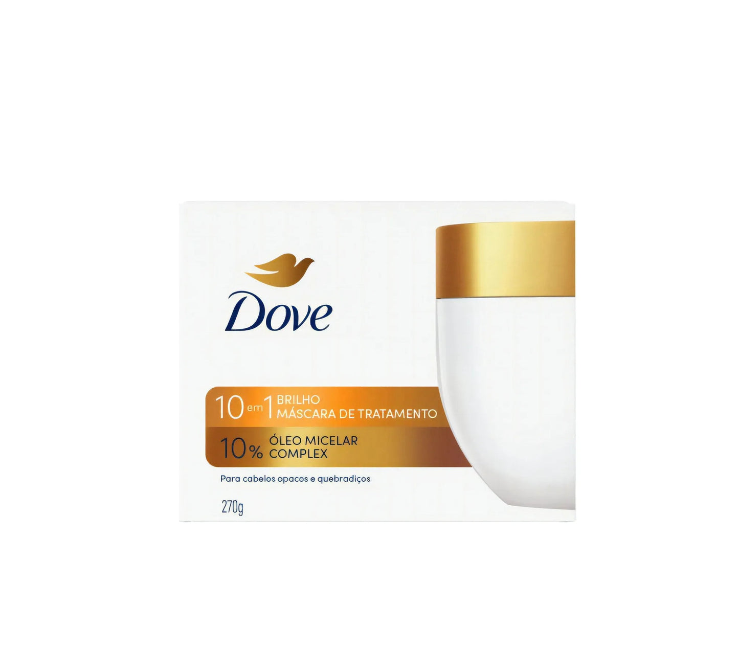 MASCARA DE TRATAMENTO 10 EM 1 BRILHO 270G - DOVE