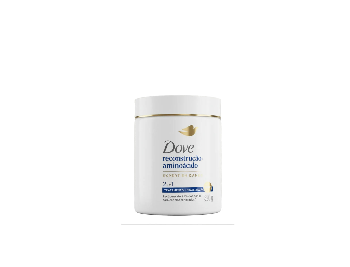 MASCARA DE TRATAMENTO E FINALIZAÇÃO 2 EM 1 RECONSTRUÇÃO + AMINOACIDO 500G - DOVE
