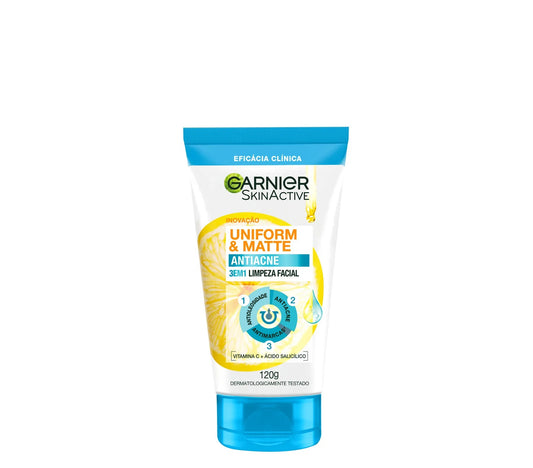SABONETE FACIAL 3 EM 1 ANTIACNE 120G - GARNIER