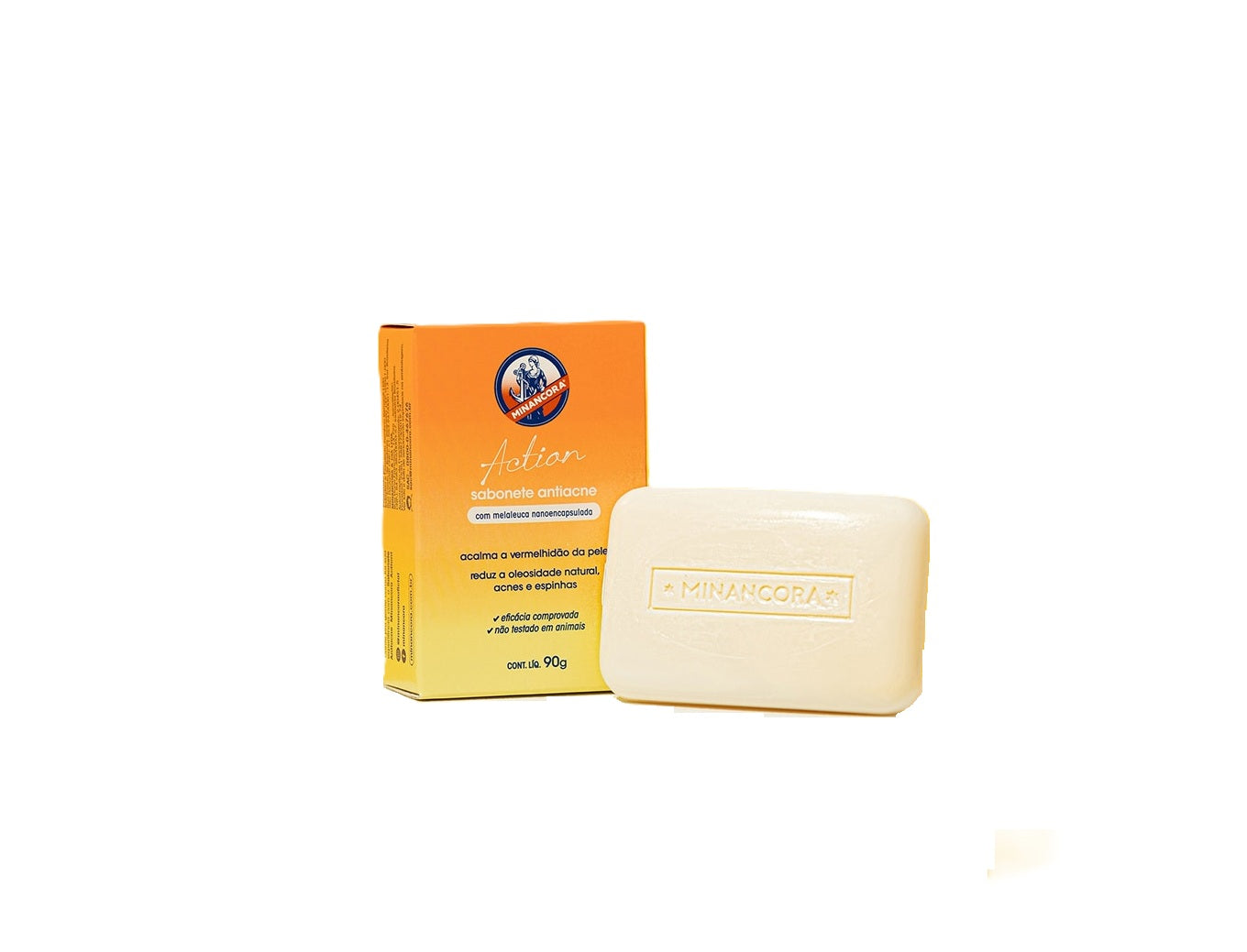 SABONETE EM BARRA ANTIACNE 90G - MINANCORA