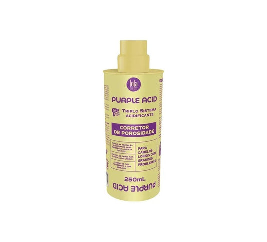 CORRETOR DE POROSIDADE PARA LOIROS PURPLE ACID 250ML - LOLA COSMETICS